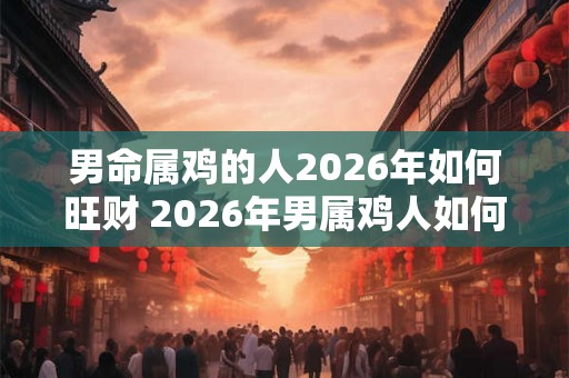 男命属鸡的人2026年如何旺财 2026年男属鸡人如何财运亨通