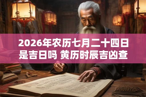 2026年农历七月二十四日是吉日吗 黄历时辰吉凶查询