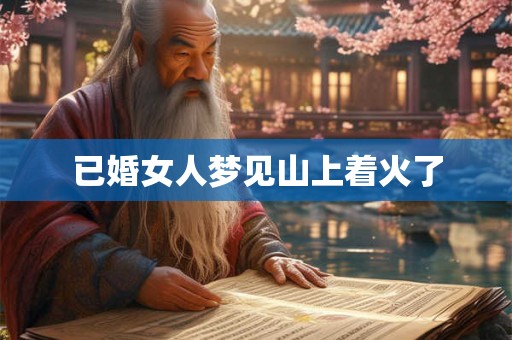 已婚女人梦见山上着火了