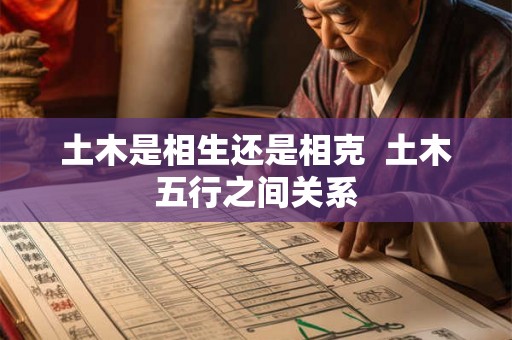 土木是相生还是相克  土木五行之间关系