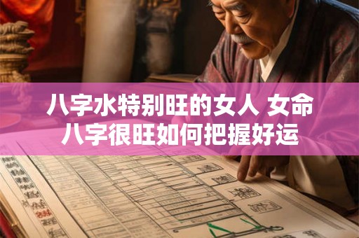 八字水特别旺的女人 女命八字很旺如何把握好运