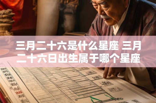 三月二十六是什么星座 三月二十六日出生属于哪个星座