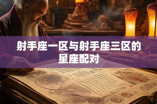 射手座一区与射手座三区的星座配对