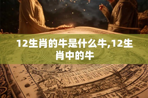 12生肖的牛是什么牛,12生肖中的牛