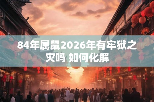 84年属鼠2026年有牢狱之灾吗 如何化解