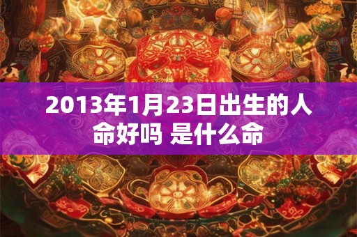 2013年1月23日出生的人命好吗 是什么命