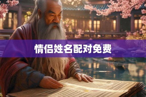 情侣姓名配对免费