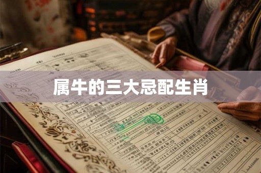 属牛的三大忌配生肖