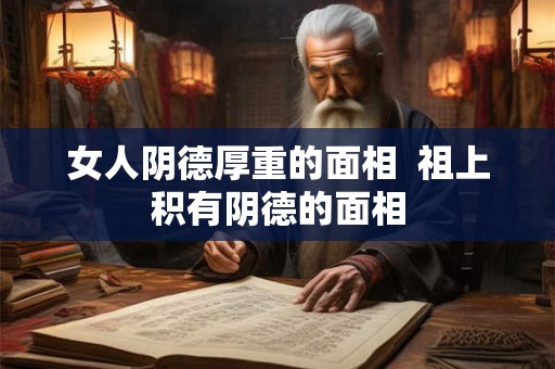 女人阴德厚重的面相  祖上积有阴德的面相