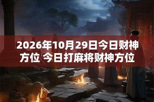 2026年10月29日今日财神方位 今日打麻将财神方位一览表 2026年10月29日今日财神方位 今日打麻将财神方位一览表