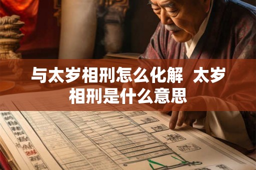 与太岁相刑怎么化解  太岁相刑是什么意思