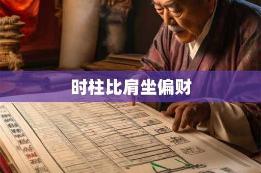 时柱比肩坐偏财