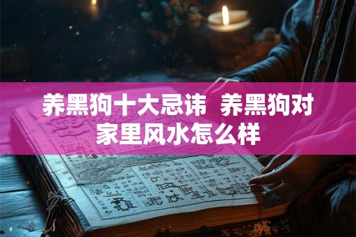 养黑狗十大忌讳  养黑狗对家里风水怎么样