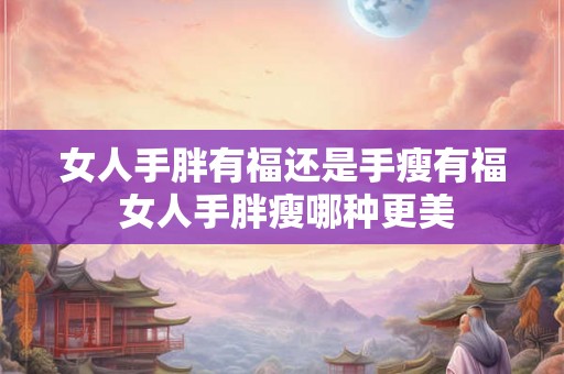 女人手胖有福还是手瘦有福 女人手胖瘦哪种更美