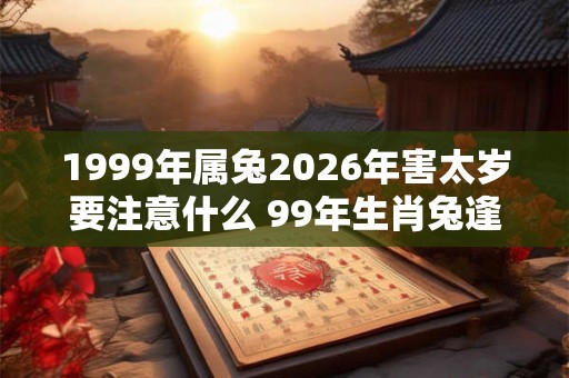 1999年属兔2026年害太岁要注意什么 99年生肖兔逢马年运气如何