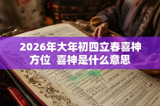 2026年大年初四立春喜神方位  喜神是什么意思