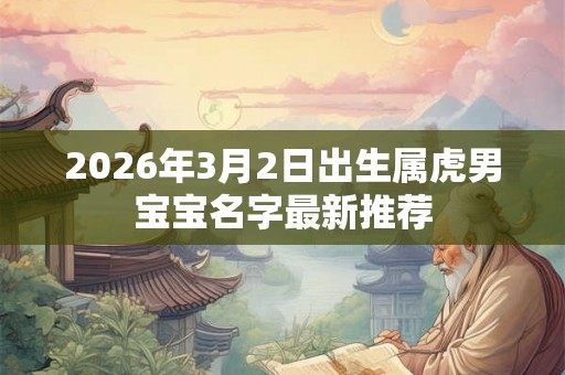 2026年3月2日出生属虎男宝宝名字最新推荐
