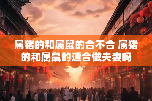 属猪的和属鼠的合不合 属猪的和属鼠的适合做夫妻吗 属猪的和属鼠的合不合 属猪的和属鼠的适合做夫妻吗
