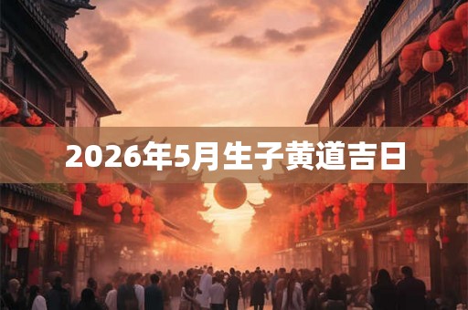 2026年5月生子黄道吉日