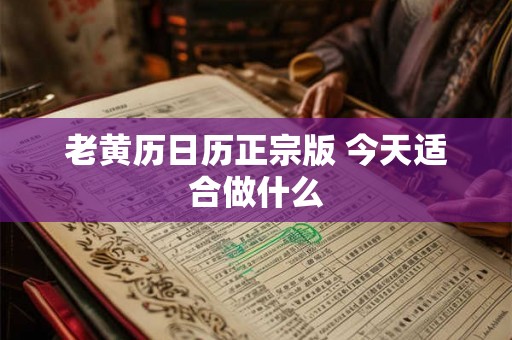 老黄历日历正宗版 今天适合做什么 老黄历日历正宗版 今天适合做什么