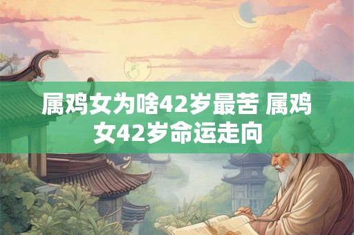 属鸡女为啥42岁最苦 属鸡女42岁命运走向