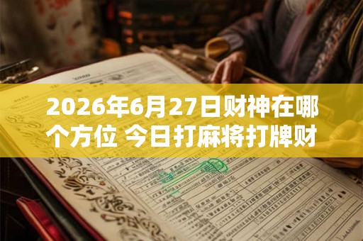 2026年6月27日财神在哪个方位 今日打麻将打牌财神方位