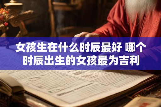 女孩生在什么时辰最好 哪个时辰出生的女孩最为吉利