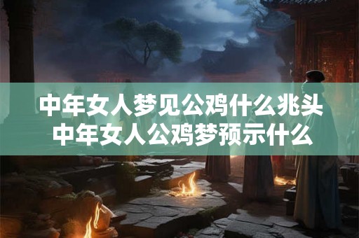 中年女人梦见公鸡什么兆头 中年女人公鸡梦预示什么