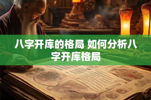 八字开库的格局 如何分析八字开库格局