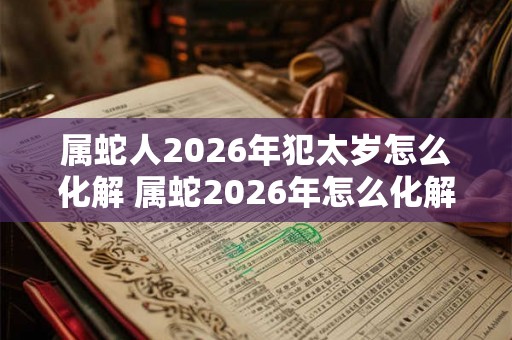 属蛇人2026年犯太岁怎么化解 属蛇2026年怎么化解太岁