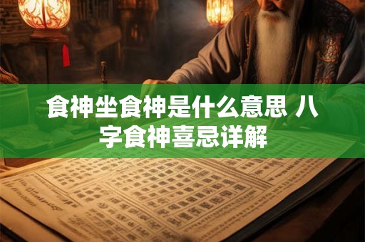 食神坐食神是什么意思 八字食神喜忌详解 食神坐食神是什么意思 八字食神喜忌详解