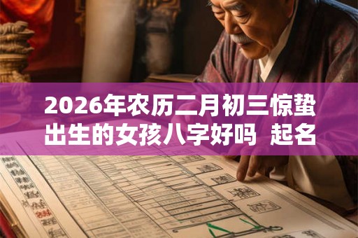 2026年农历二月初三惊蛰出生的女孩八字好吗  起名最佳字