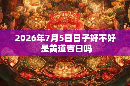 2026年7月5日日子好不好 是黄道吉日吗