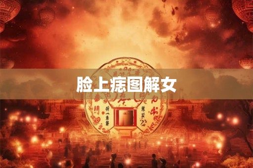 脸上痣图解女