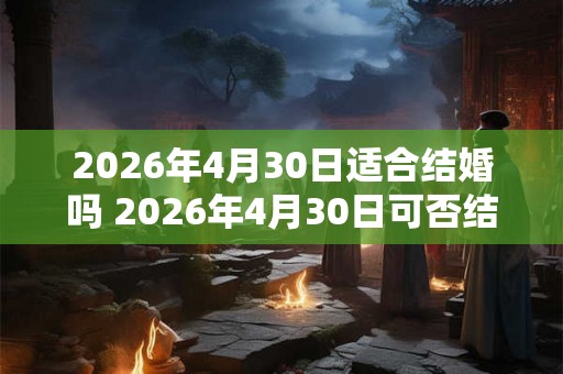 2026年4月30日适合结婚吗 2026年4月30日可否结婚