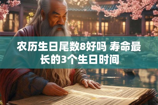 农历生日尾数8好吗 寿命最长的3个生日时间