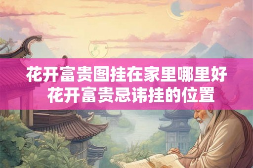 花开富贵图挂在家里哪里好  花开富贵忌讳挂的位置