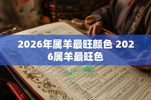 2026年属羊最旺颜色 2026属羊最旺色 2026年属羊最旺颜色 2026属羊最旺色