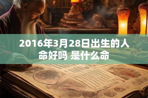 2016年3月28日出生的人命好吗 是什么命