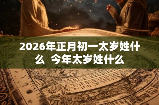 2026年正月初一太岁姓什么  今年太岁姓什么