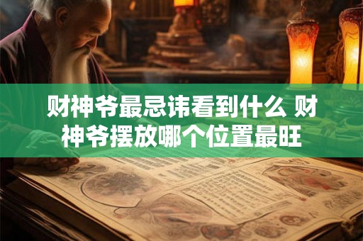 财神爷最忌讳看到什么 财神爷摆放哪个位置最旺