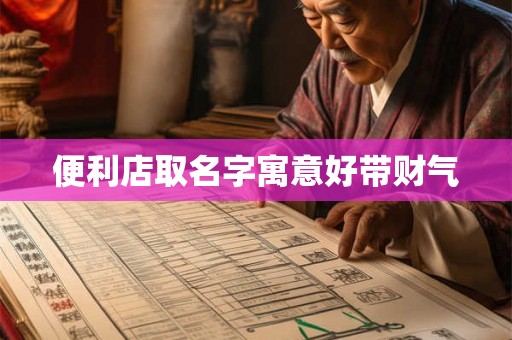 便利店取名字寓意好带财气