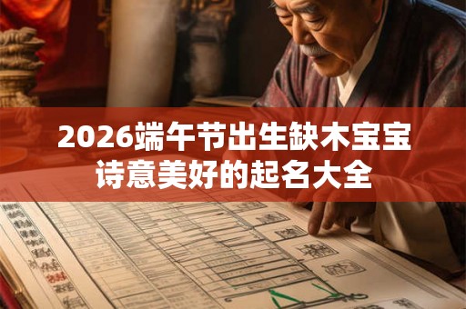 2026端午节出生缺木宝宝诗意美好的起名大全