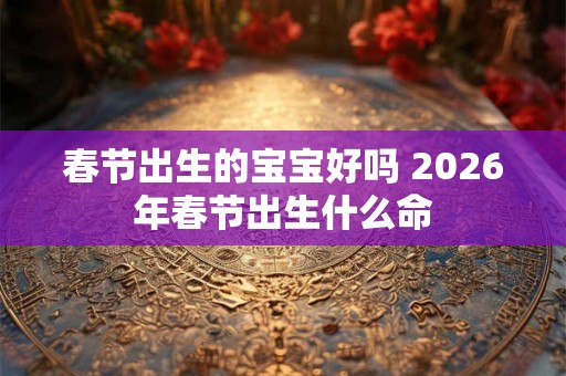 春节出生的宝宝好吗 2026年春节出生什么命 春节出生的宝宝好吗 2026年春节出生什么命