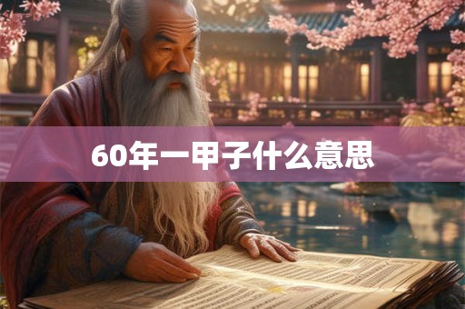 60年一甲子什么意思