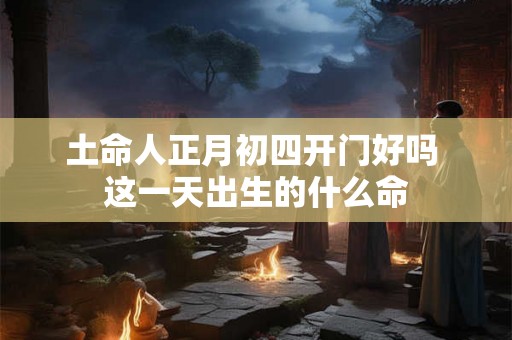 土命人正月初四开门好吗 这一天出生的什么命