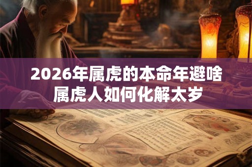2026年属虎的本命年避啥 属虎人如何化解太岁