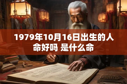 1979年10月16日出生的人命好吗 是什么命