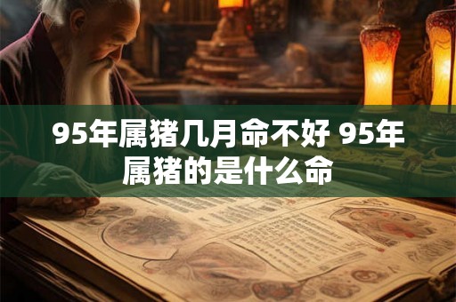 95年属猪几月命不好 95年属猪的是什么命