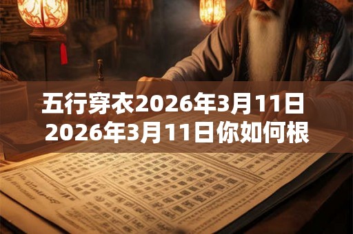 五行穿衣2026年3月11日 2026年3月11日你如何根据五行穿衣